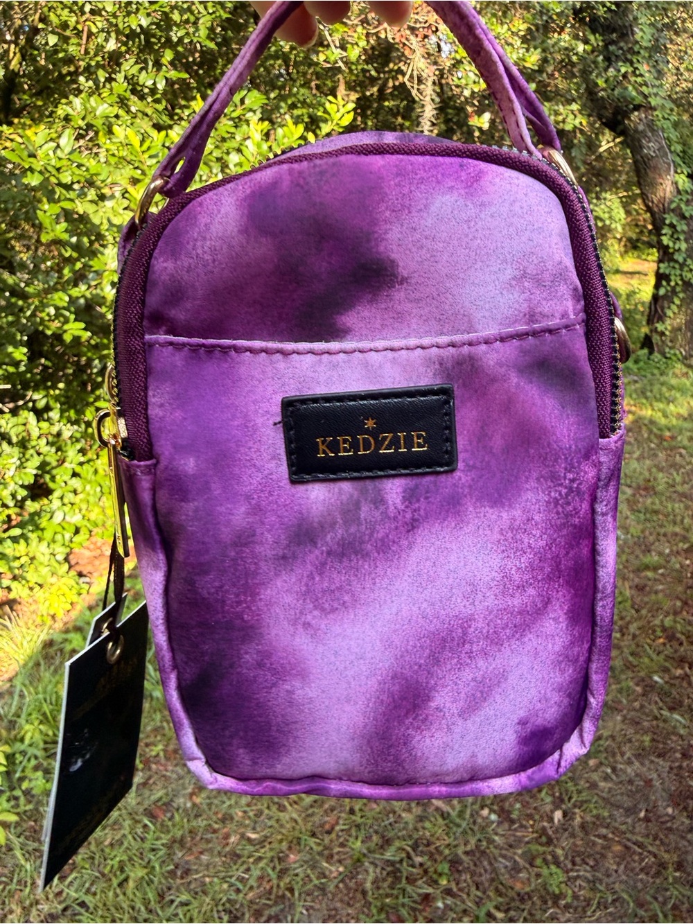 Kedzie Aura Roundtrip Convertible Sling Crossbody Bag Pink/Purple NWT